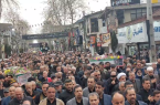 تشییع پیکر ۲ شهید گیلانی حملات آمریکایی-صهیونی